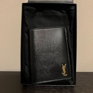 Saint Laurent single fold mens wallet